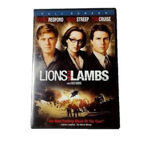 Lions For Lambs Action War DVD 2008 Robert Redford Meryl Streep Tom Cruise R